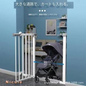 フェンス 柵 ベビーゲート 階段上 置くだけ ...の詳細画像1