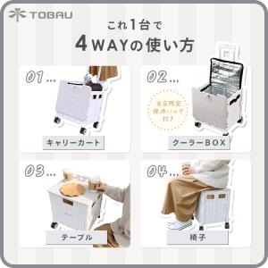 キャリーカート 折りたたみ 4輪 軽量 保冷バ...の詳細画像1