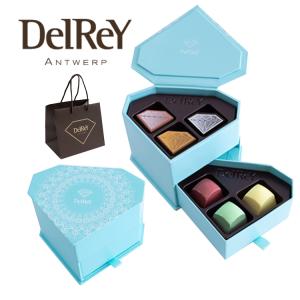 デルレイ ダイヤモンドBOX 6個入 バレンタイン 2024 チョコ チョコレート Delrey ブランド 大人 ご褒美チョコ ジュエリースイーツ｜rush-mall