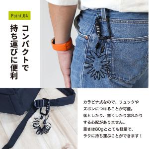 ヘルメットホルダー ダイヤルロック式 ワイヤー...の詳細画像5