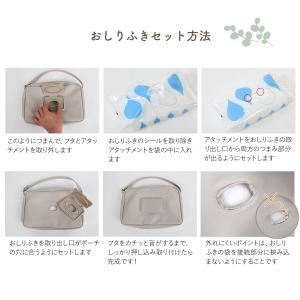 圧縮おむつポーチ ショルダー おしりふき内蔵 ...の詳細画像3