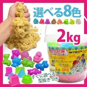 砂遊び おもちゃ 知育玩具 不思議な砂 魔法の砂 チラカサンド バケツセット 2kg 型抜き付 プレゼント