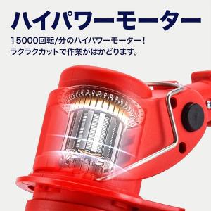 草刈機 草刈り機 バッテリー2個セット 充電式...の詳細画像5