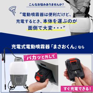 噴霧器 電動 15L 充電式 マキタ互換 バッ...の詳細画像2