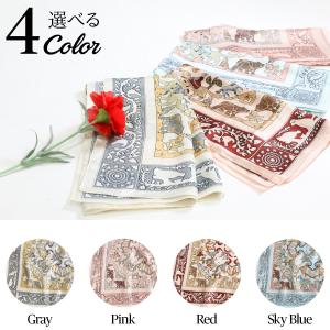スカーフ 58×58cm 無料ラッピング 正方...の詳細画像5