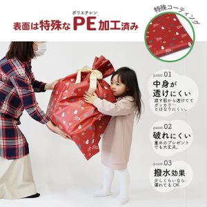 ラッピング袋 特大 大きい 総柄 クリスマスラ...の詳細画像5