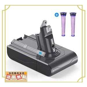 ダイソンｖ6 バッテリー＆フィルター 3.5Ah大容量 高品質 長寿命 Dyson D62 DC58 DC59 DC61 DC74 SV07 SV09 掃除機用 PSE CE認