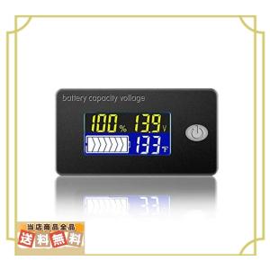 Lcdデジタル電圧計 温度計搭載 車 期間限定の激安セール バイク 電池残量表示 2線式 パネルメーター バッテリーチェッカー 電圧 小型