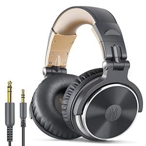 OneOdio Pro10 ヘッドホン 50mmドライバー プロフェッショナル DJ用 モニターヘッドホン 有線 密閉型 スタジオ用/楽器練習/ミキシ