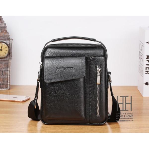 ミニトート メンズ バッグ ショルダーバッグ メンズバッグ ショルダー PU レザー トートバッグ ...