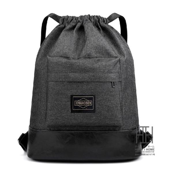 バックパック 巾着バッグ ユニセックス リュックサック カジュアル 軽量 ハイキング 部活 アウトド...