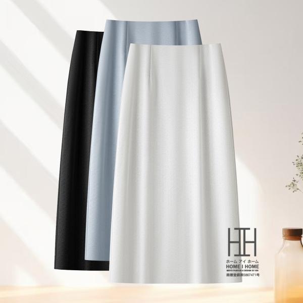 エンボス加工 Iライン タイトスカート レディース ロング丈 サテンスカート ロング スリット ロン...