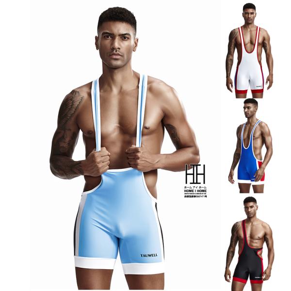 ボディスーツ メンズ レスリングウェア シングレット メンズインナー ボディスーツ 男性 レスリング...