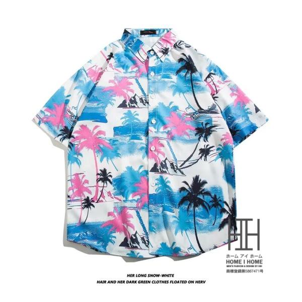 アロハシャツ シャツ メンズ 半袖 ボタニカル柄 かりゆし かりゆしウェア プリント 柄シャツ レデ...