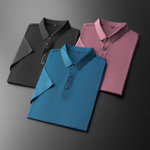 ポロシャツ メンズ 無地 半袖 涼感 ゴルフ ストレッチ 吸汗速乾 ビジネス対応 カジュアル 涼しい...