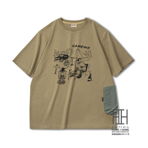 おもしろtシャツ tシャツ メンズ 半袖 大きいサイズ 綿100％ ポケット プリントt おしゃれ ...