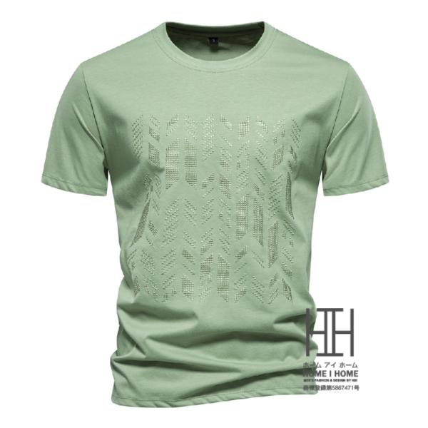 tシャツ メンズ 半袖 白 夏 涼しい 刺繍入り おしゃれ クルーネック コットン 綿 おもしろtシ...