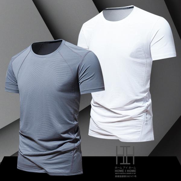tシャツ メンズ 半袖 速乾 無地 白 接触冷感 夏 涼しい ドライtシャツ スポーツウェア クルー...