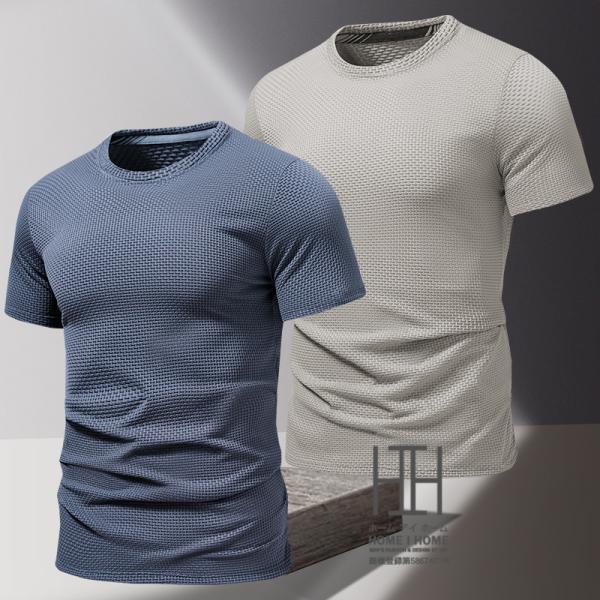 ドライtシャツ tシャツ メンズ 半袖 速乾 白 黒 接触冷感 夏 涼しい スポーツウェア クルーネ...