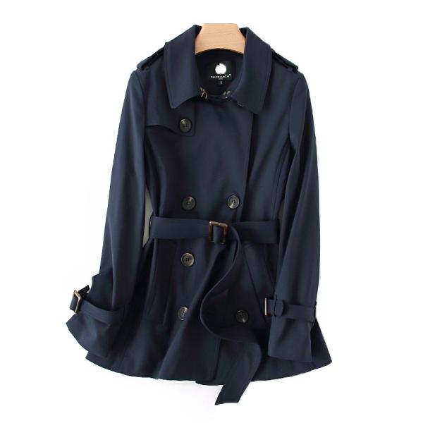 レディーススプリングコート ベルト付き アウター 冬 秋 防風 着痩せ 通勤 オフィスきれいめ