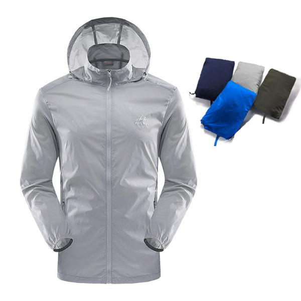 ウインドブレーカー フード付き ロゴ入り メンズ マウンテンパーカー 撥水加工 ジャンパー 超軽量 ...