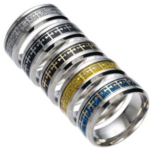 リング 英文字 メタルリング メンズ シンプル 指輪 アクセサリー｜rushup