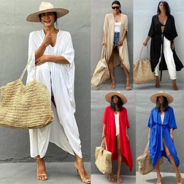 水着の上に着るカーディガン ビーチウェア オーバーサイズ レディース 大人 おしゃれ リゾート 日焼...