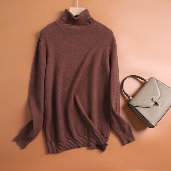 トータルネック セーター ニット レディース ウール混紡 ソフト ハイゲージ 保温 トップス ベーシ...