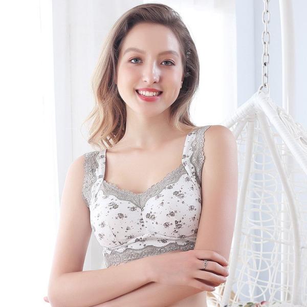 ナイトブラ 育乳 レディース ブラジャー花柄 レース ノンワイヤー 夜用 大きいサイズ 谷間 快適 ...