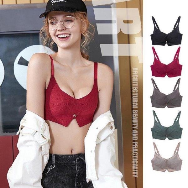 胸を小さく見せるブラ ブラジャー レディース 単品 薄型 楽チン 快適 ノンワイヤー ナイトブラ 大...