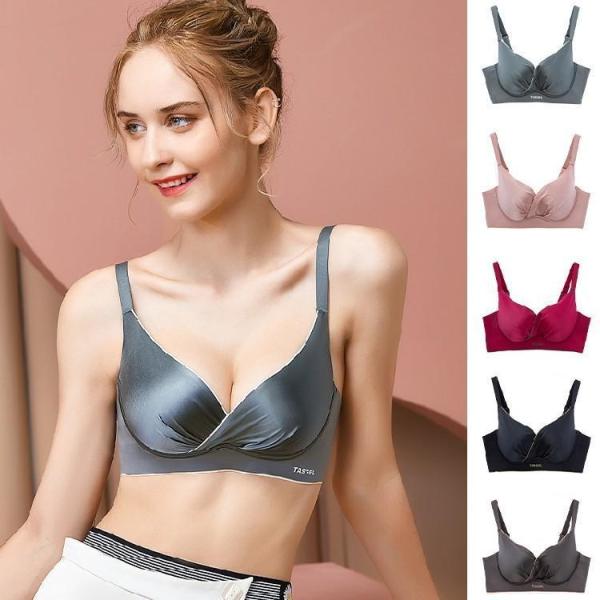 補正下着 ブラジャー レディース 育乳ブラ 光沢感 バストアップ 脇高 誘惑 脇肉 背肉 谷間 ノン...