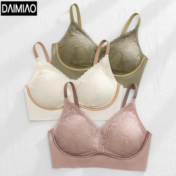 ブラジャー単品 キャミソール ナイトブラ シームレス下着 四段三列 ノーワイヤー 脇スッキリ パッド...