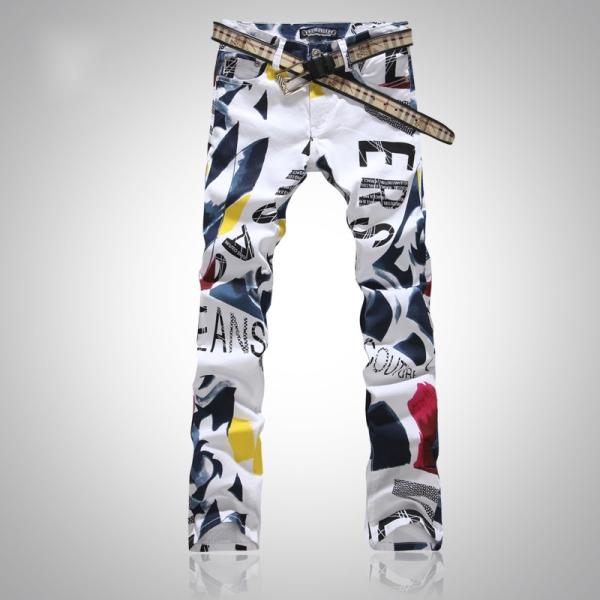 デニムパンツ ボトムス ジーンズ メンズ カラーデニム メンズ 迷彩 （ベルトは付いてません）