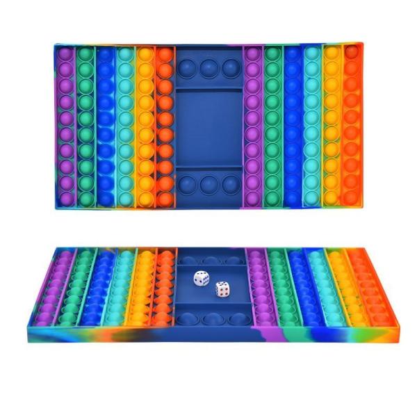 プッシュポップ 大きいサイズ スクイーズ玩具 知育玩具 フィジェットおもちゃ 減圧グッズ プッシュポ...