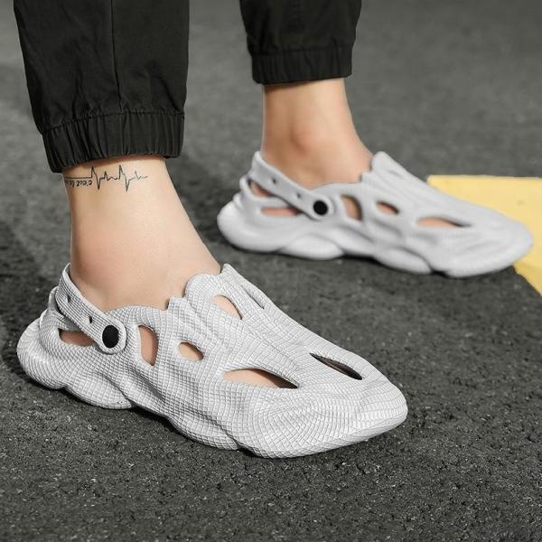 サンダル メンズ 滑り止め 2WAY EVA 靴 サボ スリッポン アウトドア ビーチ 水陸両用 シ...