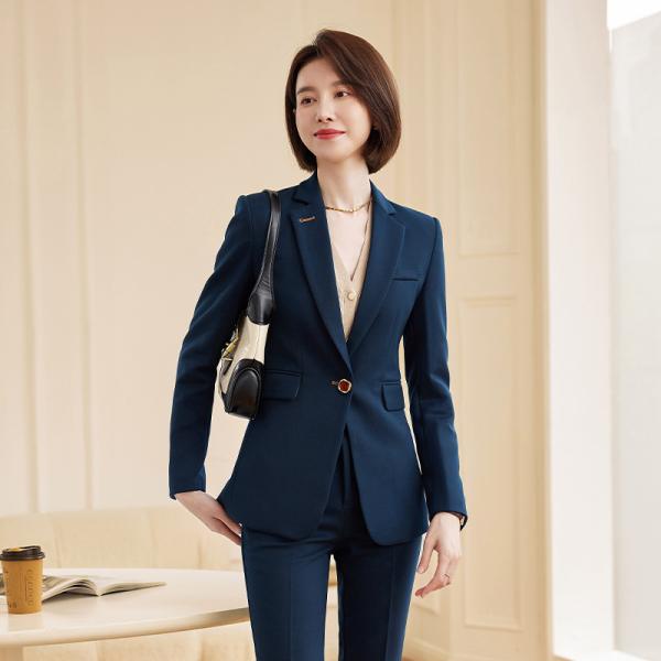 テーラードジャケット レディース ダブル 無地 Vネック ビジネス スリムシルエット 通勤 オフィス...