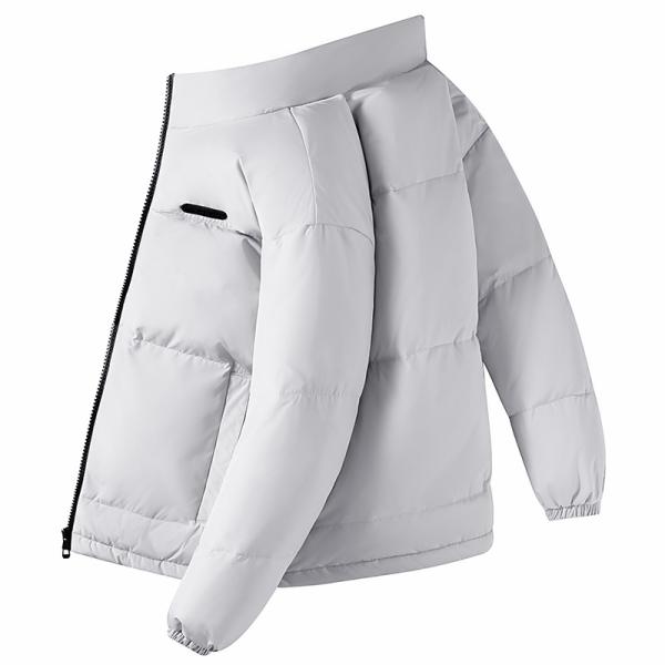 ダウンジャケット メンズ ボリューム感 立ち襟 防寒対策 軽量 暖かい 防寒 防風あったか 冬