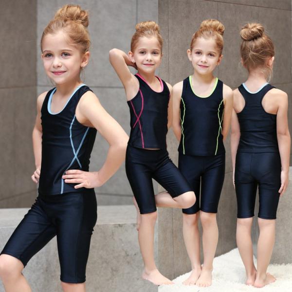 スクール水着 女の子 2点セット 水着セット 子供 110cm フィットネス 120cm 130cm...