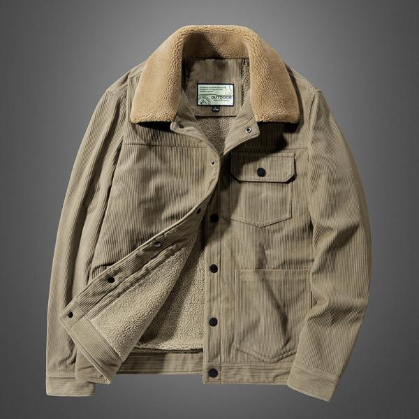 ボアジャケット 中綿コート メンズ ブルゾン コーデュロイジャケット 裏起毛 ボア襟 暖かい 多ポケ...