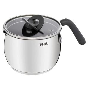 T-fal ティファール オプティスペース IHステンレス マルチポット 16cm 2.6L チャコールグレー G74683 IH/ガス火対応