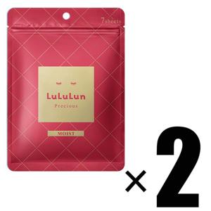 2個 LuLuLun ルルルン プレシャス レッド モイスト フェイスマスク 7枚入り×2 シートマスク・パック｜RUSIONヤフー店