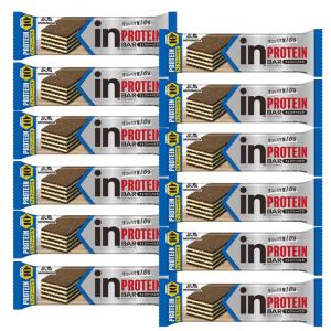 森永製菓 inバー プロテイン バニラ ×12本セット 高タンパク10g 外箱なし 追跡可能メール便にて発送｜RUSIONヤフー店