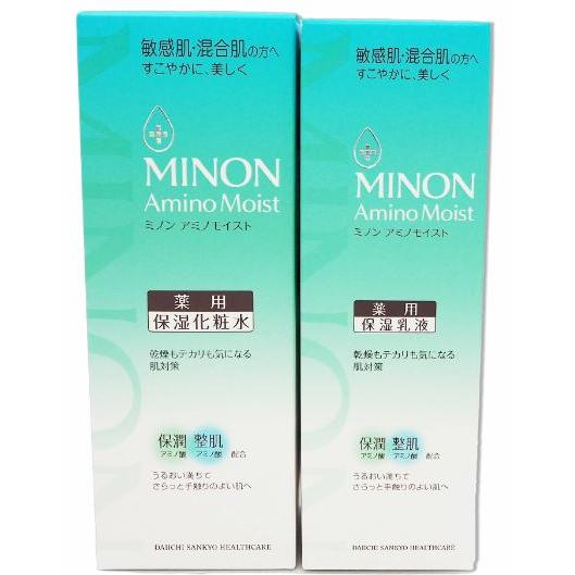 MINON ミノン 化粧水+乳液セット アミノモイスト 薬用アクネケアローション150ml + ミル...