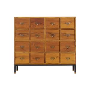 Leaf-handle スモールチェスト□ミニチェスト 3段チェスト タンス 収納