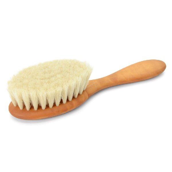 レデッカー Redecker ベビー用 柔らかヤギ毛のヘアブラシ ドイツ製 高品質 ハンドメイド 天...