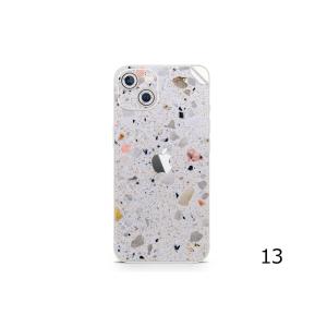 【在庫限り】【再入荷なし】Uniqfindユニークファインド　iPhone 13　スキンシール/保護シール　Terrazzo｜ruskea