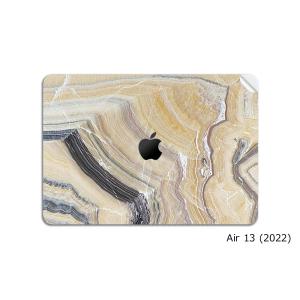 Uniqfindユニークファインド　MacBook Air 13インチ M2 2022年モデル　スキンシール/保護シール　Butter Marble｜ruskea