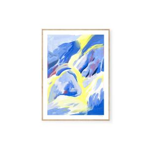 THE POSTER CLUB　ポスタークラブ　ポスター/アートプリント　50×70cm　Blue Strokes｜ruskea