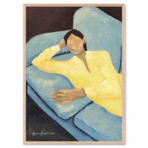 The Poster Club アートポスター 50×70cm Blue Sofa ポスタークラブ 北欧雑貨