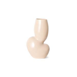 HKliving　セラミック製のユニークなフラワーベース/花瓶　ORGANIC CREAM　高さ28cm｜ruskea
